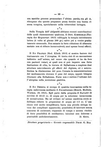 Gl'Incurabili giornale di medicina e chirurgia