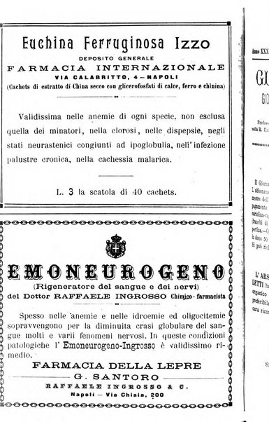 Gl'Incurabili giornale di medicina e chirurgia