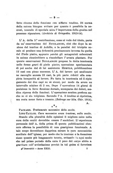 Gl'Incurabili giornale di medicina e chirurgia