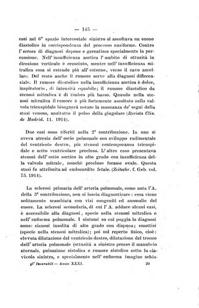 Gl'Incurabili giornale di medicina e chirurgia