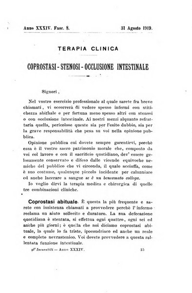 Gl'Incurabili giornale di medicina e chirurgia