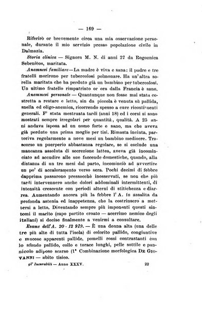 Gl'Incurabili giornale di medicina e chirurgia