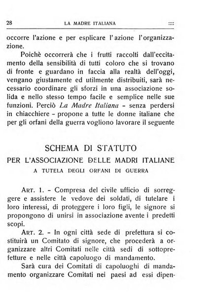 La madre italiana rivista mensile pro orfani della guerra