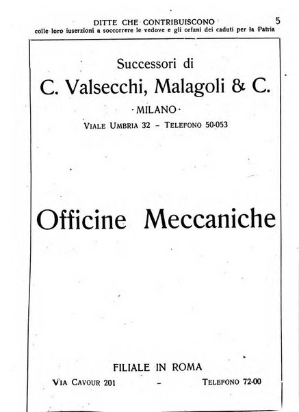 La madre italiana rivista mensile pro orfani della guerra