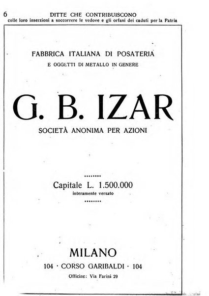 La madre italiana rivista mensile pro orfani della guerra