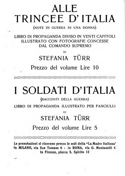 La madre italiana rivista mensile pro orfani della guerra