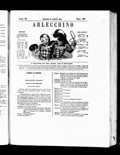 Arlecchino : giornale-caos di tutti i colori