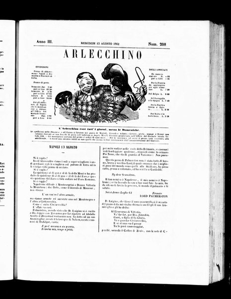 Arlecchino : giornale-caos di tutti i colori