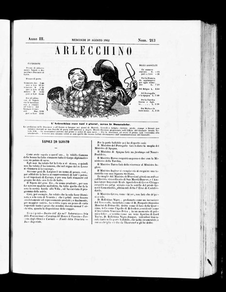 Arlecchino : giornale-caos di tutti i colori