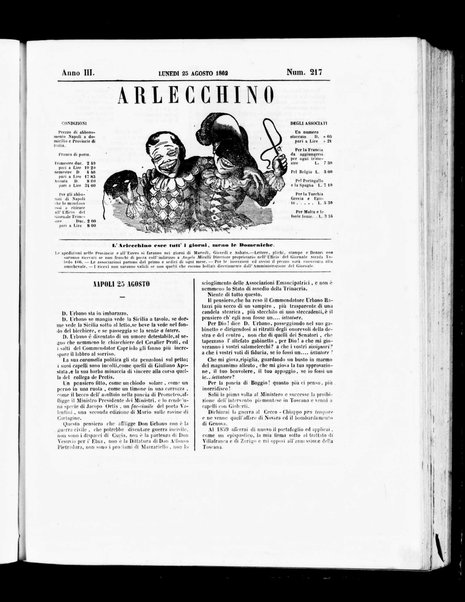 Arlecchino : giornale-caos di tutti i colori