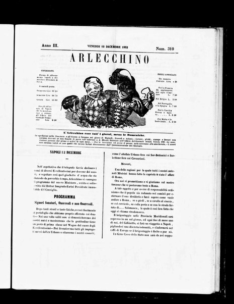 Arlecchino : giornale-caos di tutti i colori