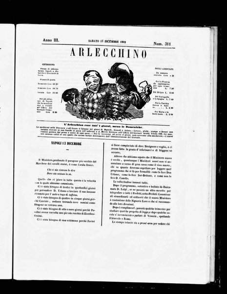 Arlecchino : giornale-caos di tutti i colori