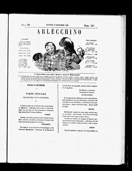 Arlecchino : giornale-caos di tutti i colori