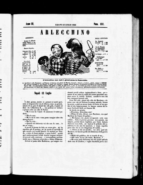 Arlecchino : giornale-caos di tutti i colori