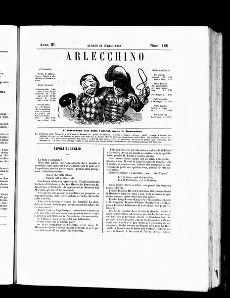 Arlecchino : giornale-caos di tutti i colori