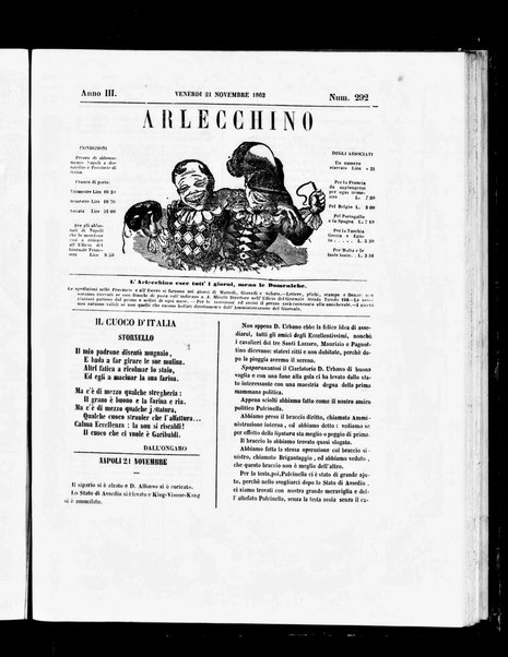 Arlecchino : giornale-caos di tutti i colori