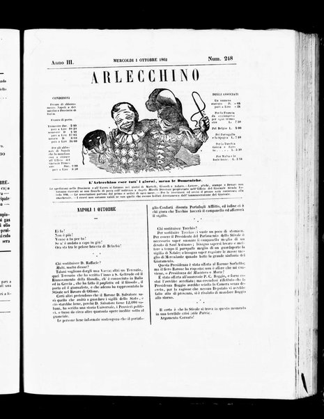 Arlecchino : giornale-caos di tutti i colori