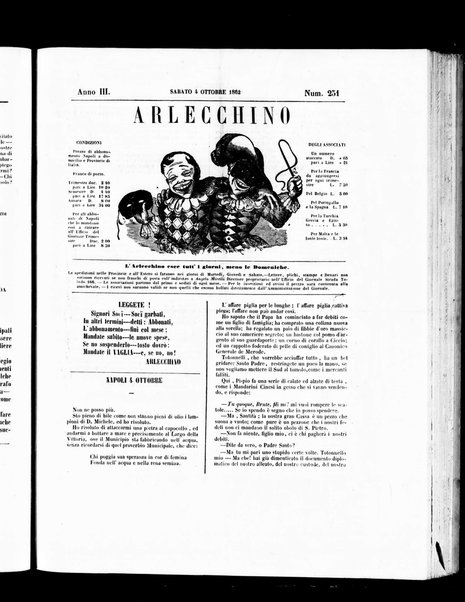 Arlecchino : giornale-caos di tutti i colori