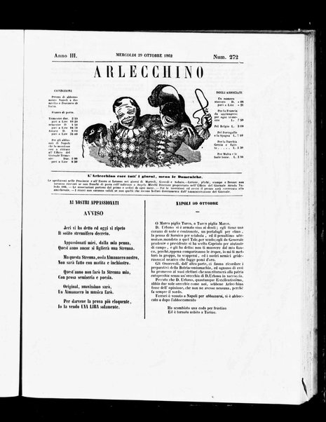 Arlecchino : giornale-caos di tutti i colori