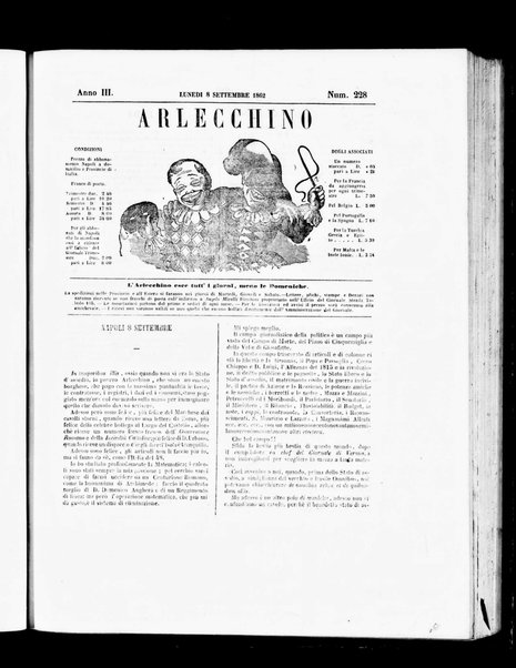 Arlecchino : giornale-caos di tutti i colori