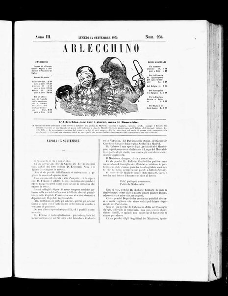 Arlecchino : giornale-caos di tutti i colori