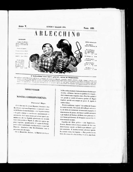 Arlecchino : giornale-caos di tutti i colori