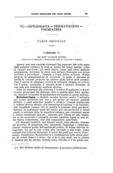 Giornale internazionale delle scienze mediche