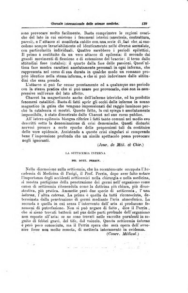 Giornale internazionale delle scienze mediche