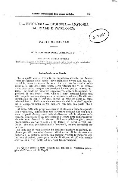 Giornale internazionale delle scienze mediche