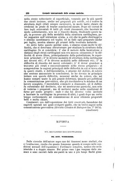 Giornale internazionale delle scienze mediche