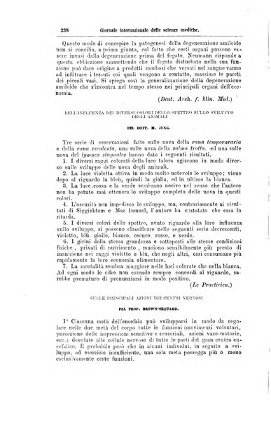 Giornale internazionale delle scienze mediche