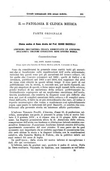 Giornale internazionale delle scienze mediche