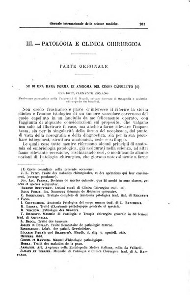 Giornale internazionale delle scienze mediche