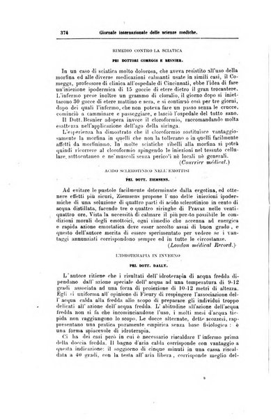 Giornale internazionale delle scienze mediche