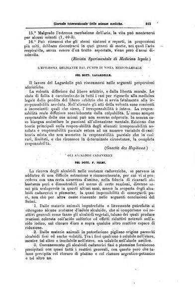 Giornale internazionale delle scienze mediche