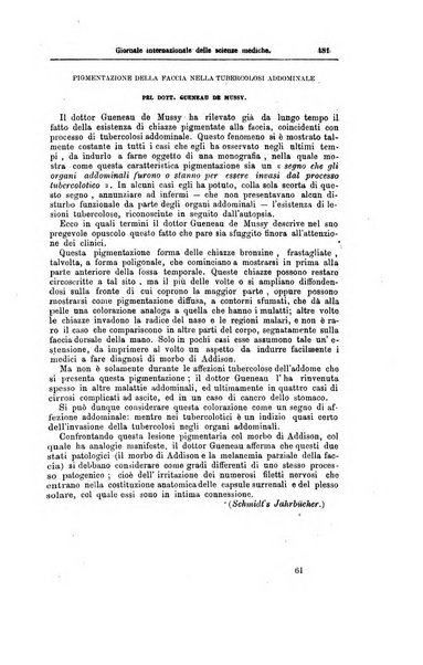 Giornale internazionale delle scienze mediche