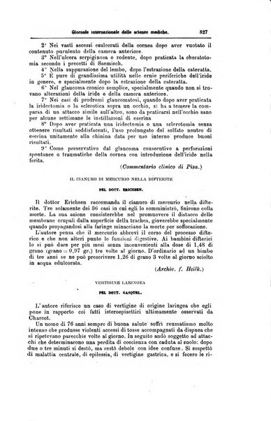 Giornale internazionale delle scienze mediche