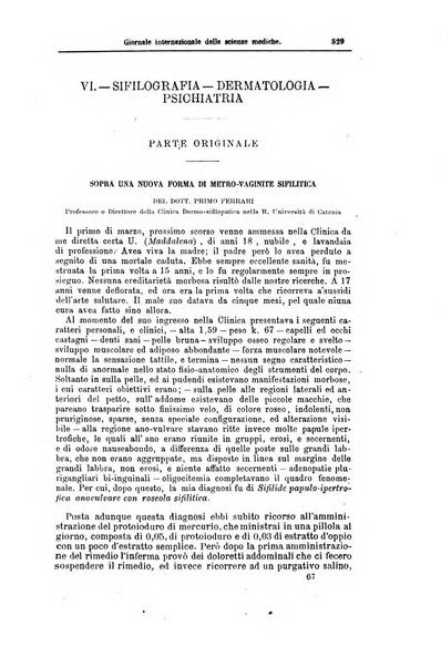 Giornale internazionale delle scienze mediche