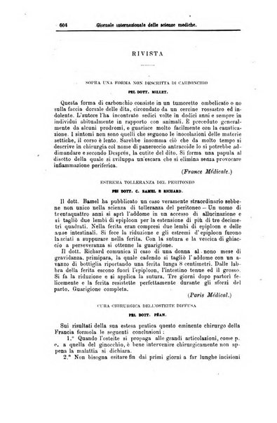 Giornale internazionale delle scienze mediche