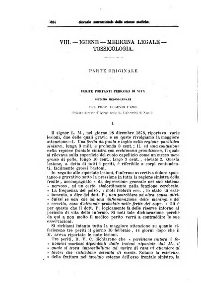 Giornale internazionale delle scienze mediche