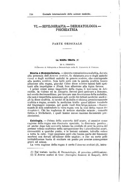 Giornale internazionale delle scienze mediche