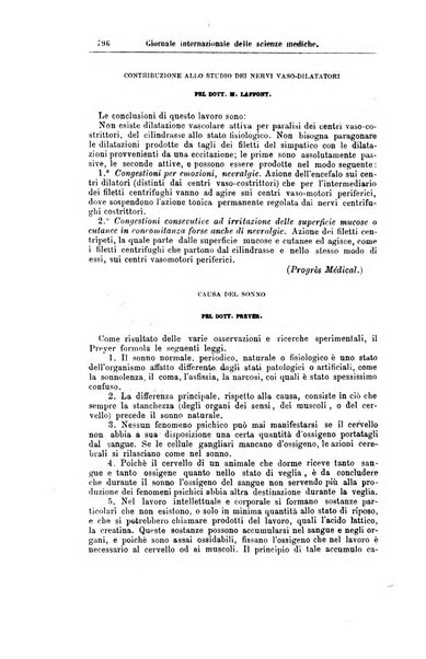 Giornale internazionale delle scienze mediche