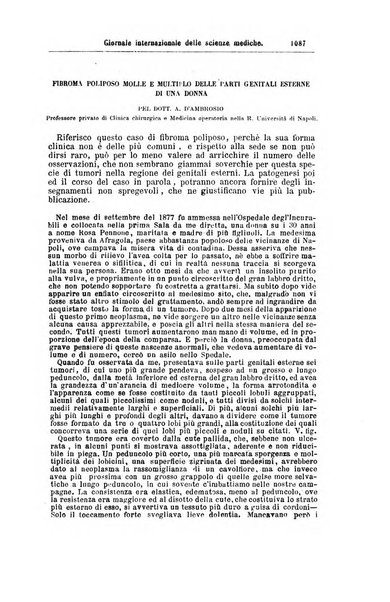 Giornale internazionale delle scienze mediche