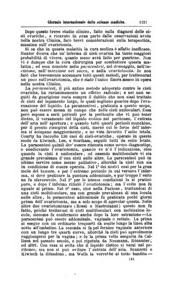 Giornale internazionale delle scienze mediche