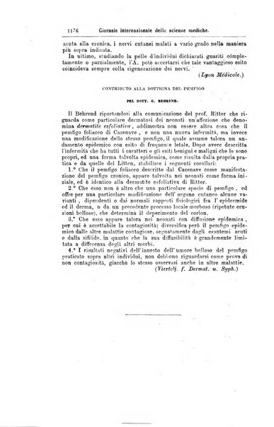 Giornale internazionale delle scienze mediche