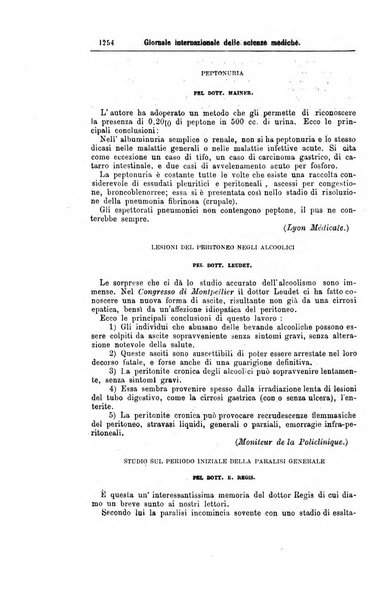 Giornale internazionale delle scienze mediche