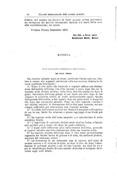 Giornale internazionale delle scienze mediche