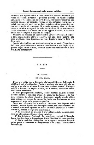 Giornale internazionale delle scienze mediche