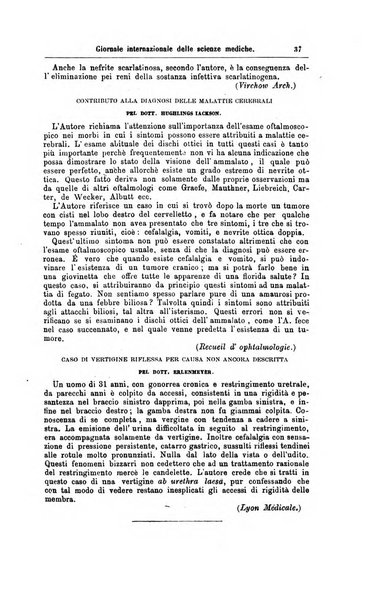 Giornale internazionale delle scienze mediche