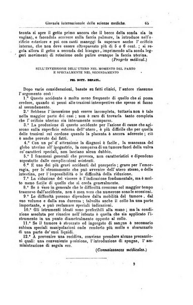 Giornale internazionale delle scienze mediche